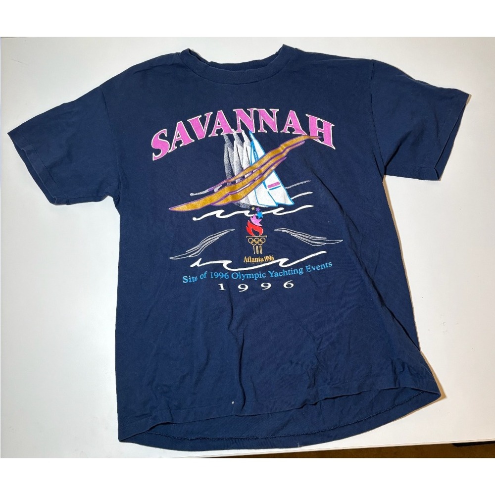 Vintage Savannah, GA 1996 Olympics Yachting Events | Blue | Large